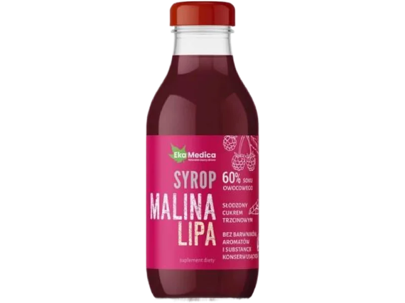 EkaMedica Syrop Malina Lipa, 300 ml