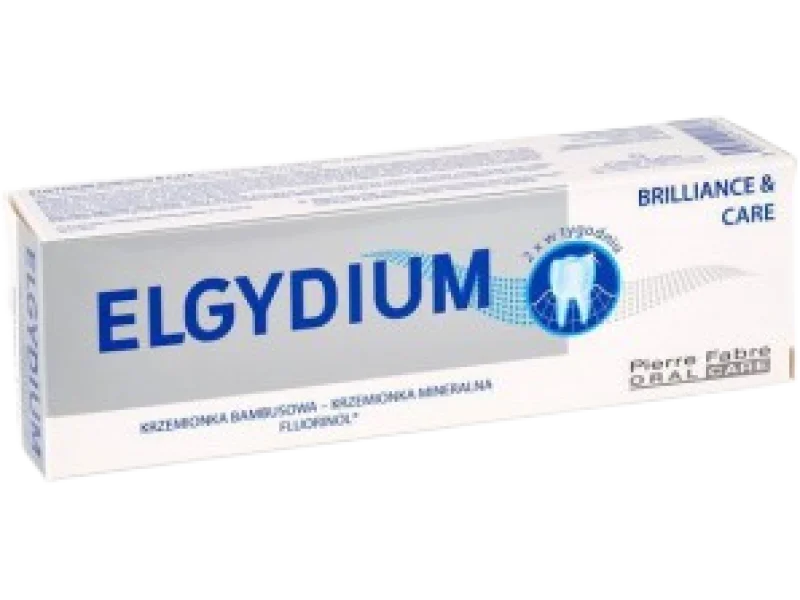 ELGYDIUM Brilliance & Care pasta do zębów przeciw przebarwieniom, 1350 ppm, 30 ml