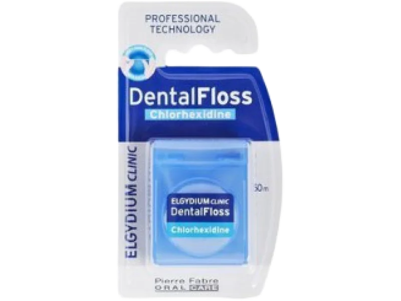 ELGYDIUM CLINIC DentalFloss – nić dentystyczna z chlorheksydyną, 50 m