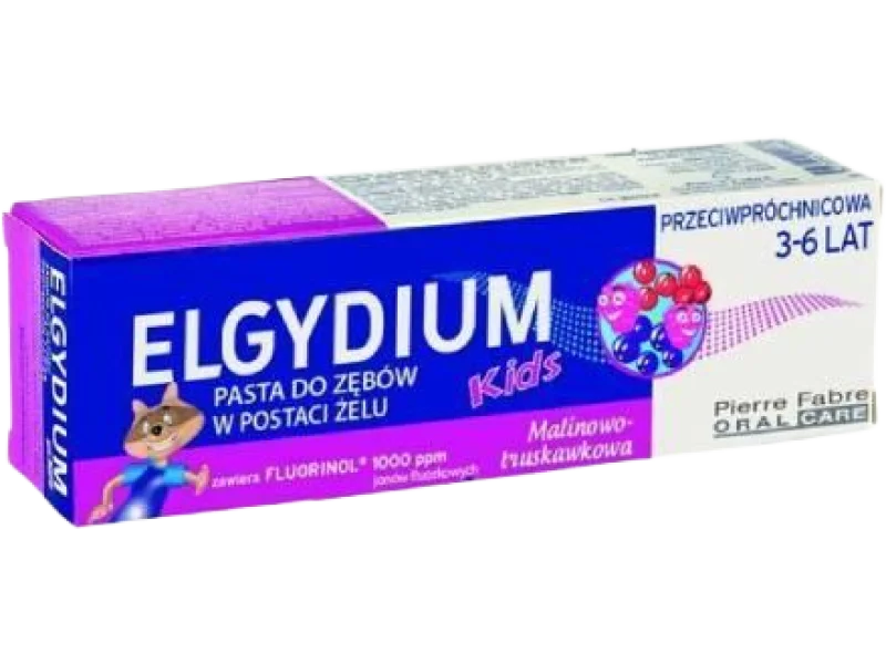 ELGYDIUM Pasta Dla Dzieci O Smaku Czerwonych Owoców, 1000 ppm, 50 ml