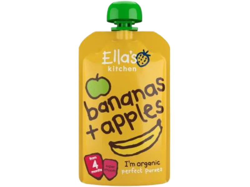 Ella’s Kitchen BIO jabłko i banan, mus, 120 g