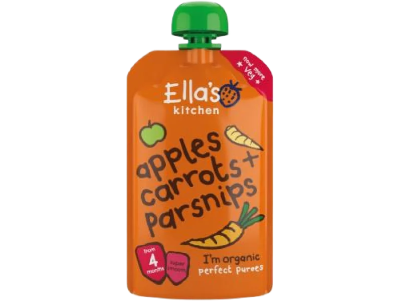 Ella’s Kitchen BIO marchewka, jabłko i pasternak, mus, 120 g