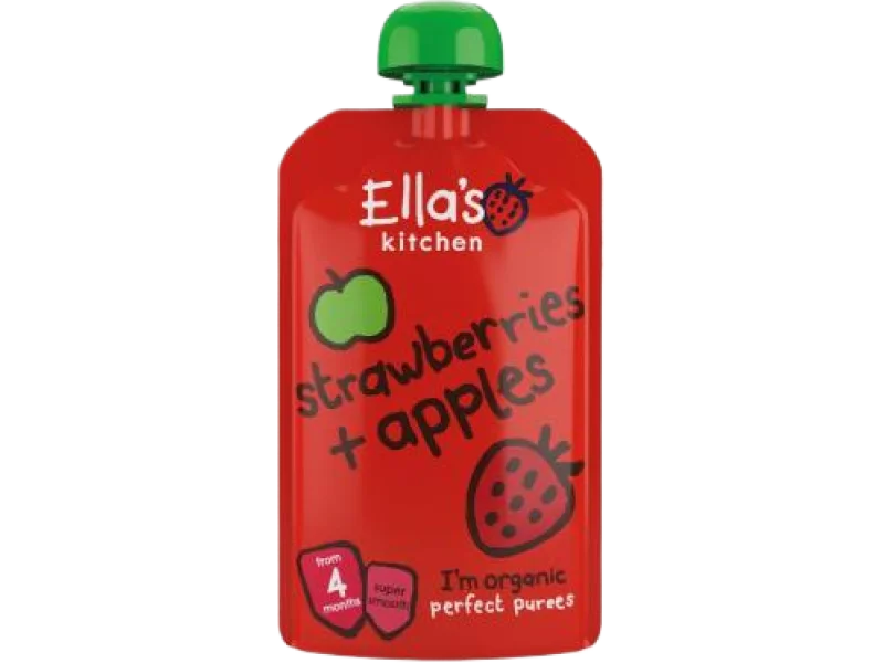 Ella’s Kitchen BIO Truskawka i jabłko, mus, 120 g