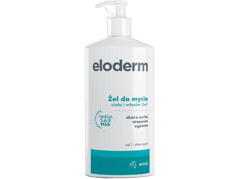 Eloderm żel do mycia ciała i włosów 2w1 od 1. dnia, 400 ml