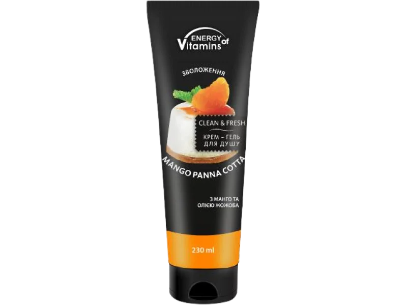 ENERGY OF VITAMINS Żel pod prysznic Mango Panna Cotta, żel, 230 ml