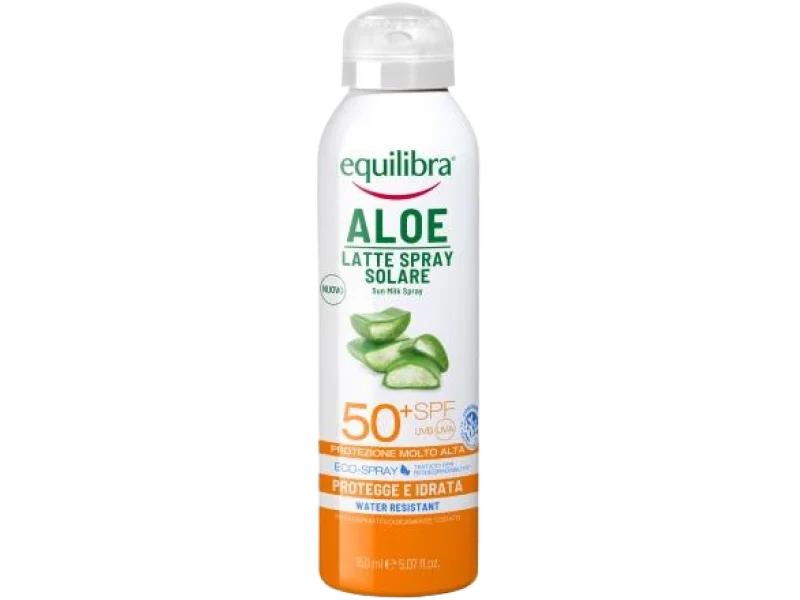 EQUILIBRA Aloesowe mleczko do opalania SPF 50+, spray, 150 ml