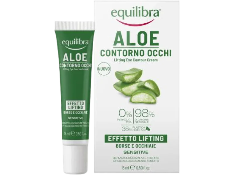 EQUILIBRA Aloesowy krem pod oczy, 15 ml