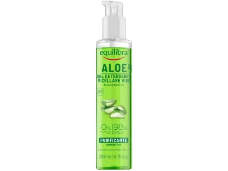 Equilibra, aloesowy oczyszczający żel micelarny ALOE 3+, 200 ml