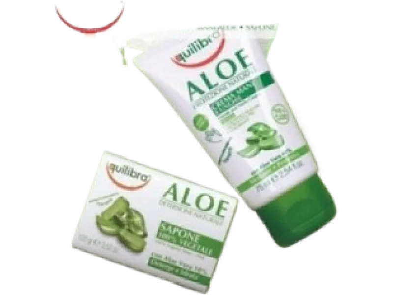 EQUILIBRA aloesowy zestaw do pielęgnacji dłoni, krem + mydło, 75,100 szt.