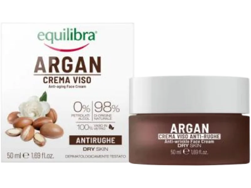 EQUILIBRA Arganowy przeciwzmarszczkowy krem do twarzy, 50 ml
