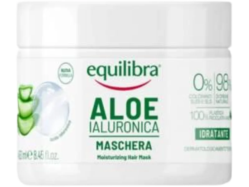 EQUILIBRA Nawilżająca aloesowa maska do włosów, 450 ml
