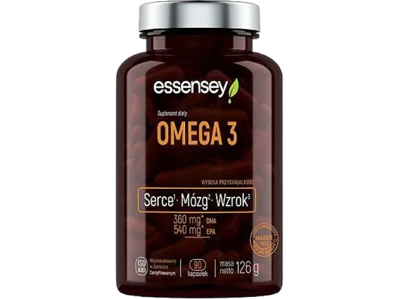 Essensey Omega 3, kapsułki miękkie, 90 kaps.
