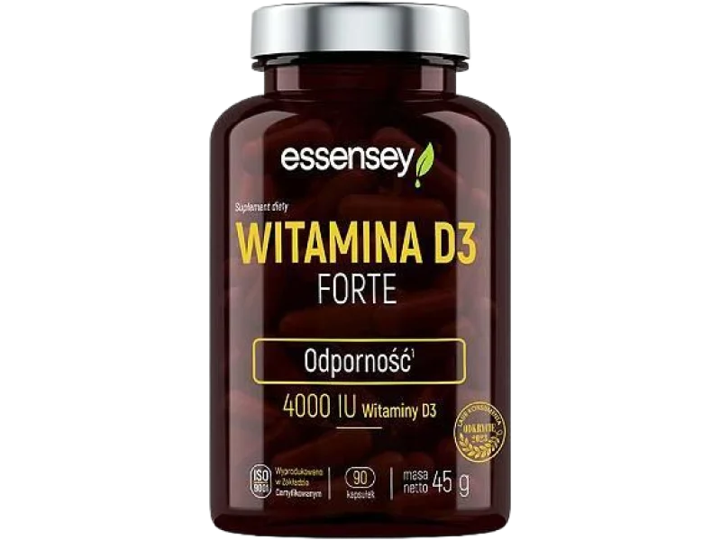 Essensey Witamina D3 Forte, kapsułki, 100 µg, 90 kaps.