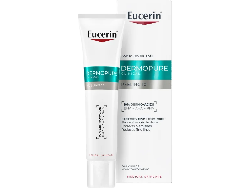Eucerin Dermopure Clinical kuracja złuszczająco-wygładzająca peeling 10, 40 ml