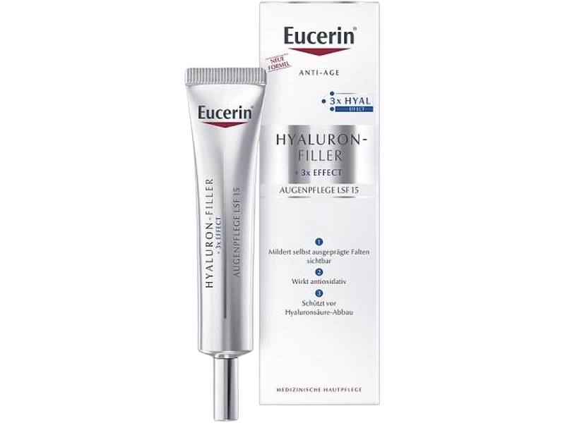 Eucerin Hyaluron filler eye cream SPF15, krem, 15 ml