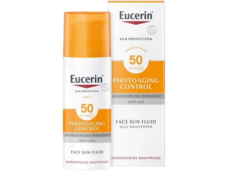 Eucerin Sun Protection Photoaging Control SPF 50+ Fluid ochronny przeciw fotostarzeniu, 50 ml