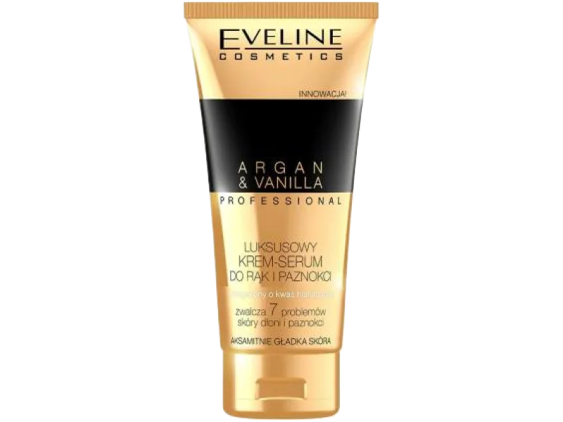 EVELINE Argan & Vanilla Luksusowy Krem-serum do rąk i paznokci, 100 ml