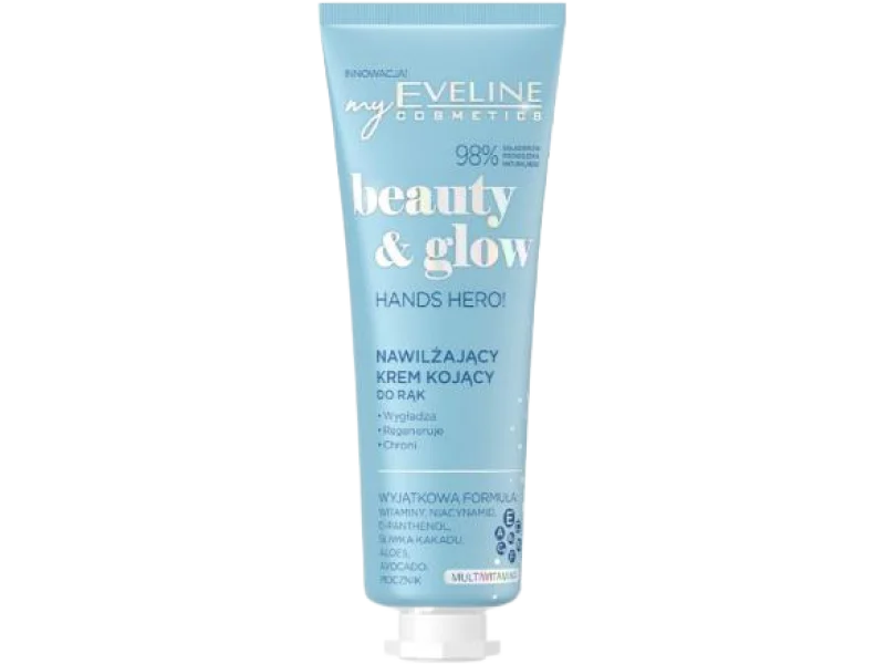 EVELINE Beauty&Glow Hands Hero Nawilżający krem kojący do rąk, 50 ml