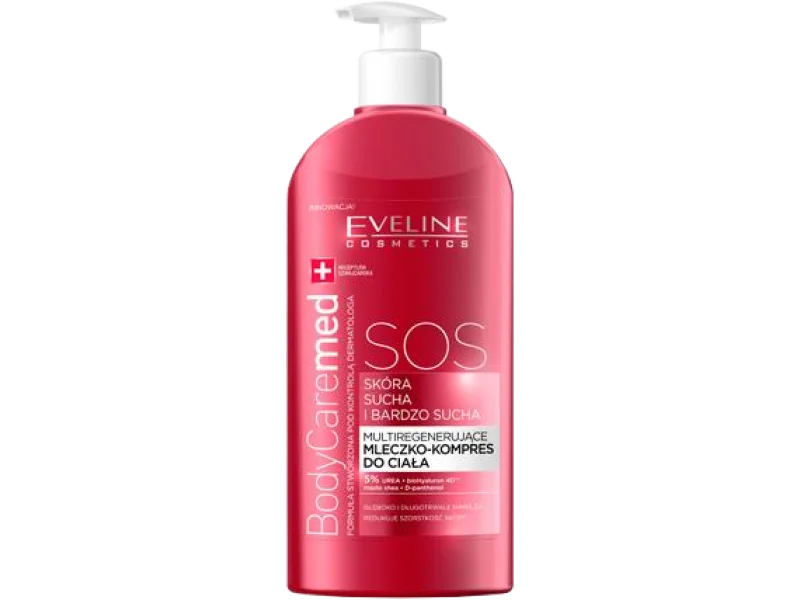 EVELINE BODYCARE MED SOS multiregenerujące mleczko-kompres do ciała, 350 ml