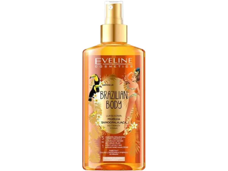 EVELINE Brazilian Body Luksusowa mgiełka samoopalająca do twarzy i ciała 5w1, 150 ml