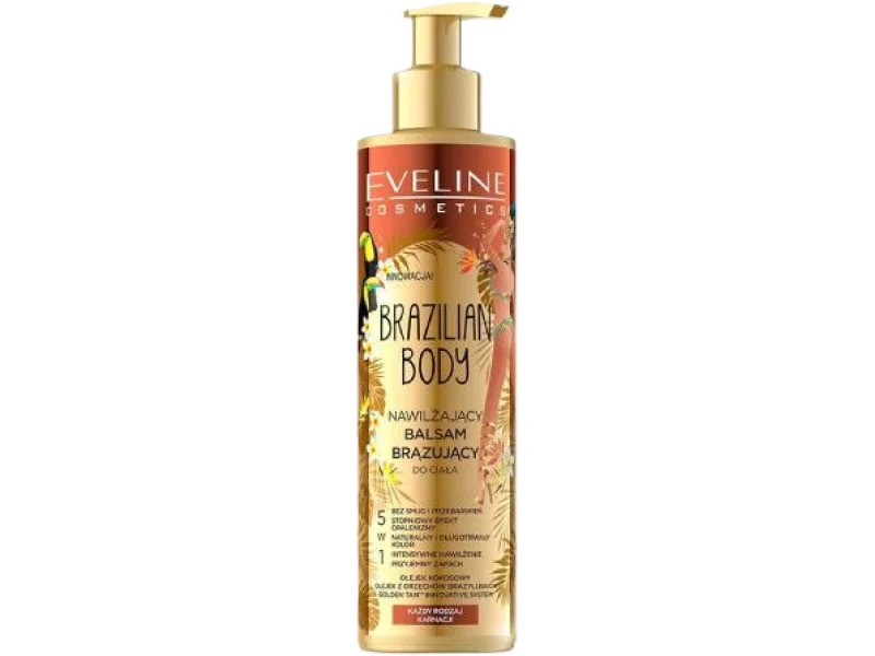 EVELINE Brazilian Body Nawilżający balsam brązujący do ciała 5w1, 200 ml