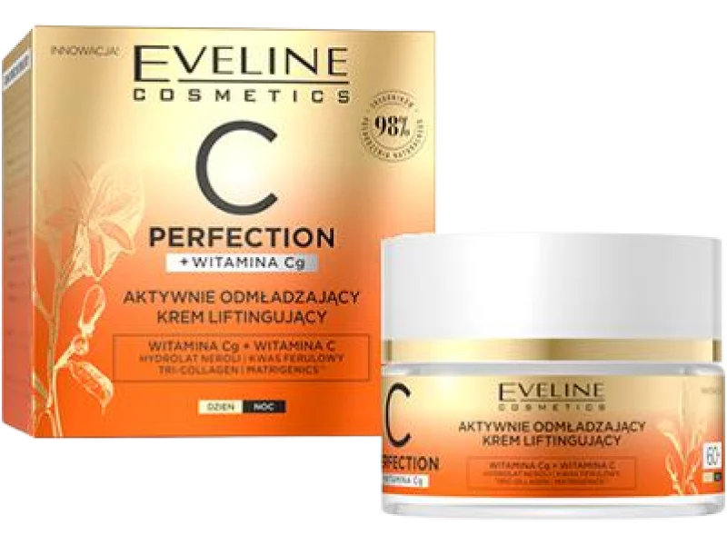 Eveline Cosmetics C Perfection krem liftingujący aktywnie odmładzający 60+ dzień/noc, 50 ml