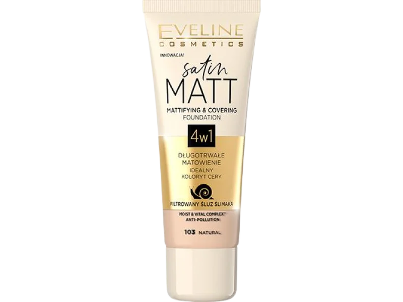 Eveline Cosmetics Satin Matt podkład matujący 4 w 1, 30 ml