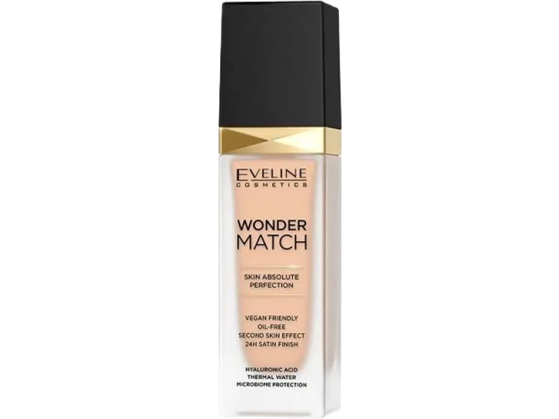 Eveline Cosmetics Wonder Match luksusowy podkład dopasowujący się, płyn na skórę, 30 ml