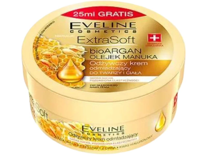 EVELINE Extra Soft Odżywczy krem odmładzający do twarzy i ciała, 200 ml