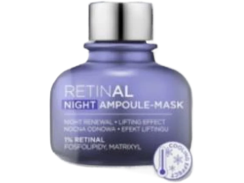 EVELINE Face Therapy Professional Retinal Maska-ampułka liftingująca – nocna odnowa, 1%, 8 ml