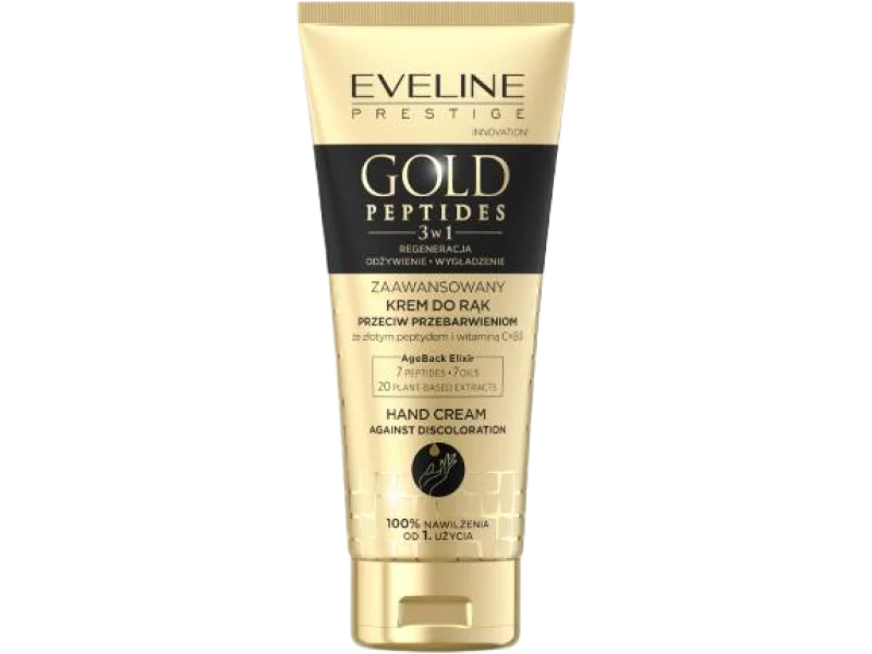 EVELINE Gold Peptides Zaawansowany krem do rąk przeciw przebarwieniom, 75 ml