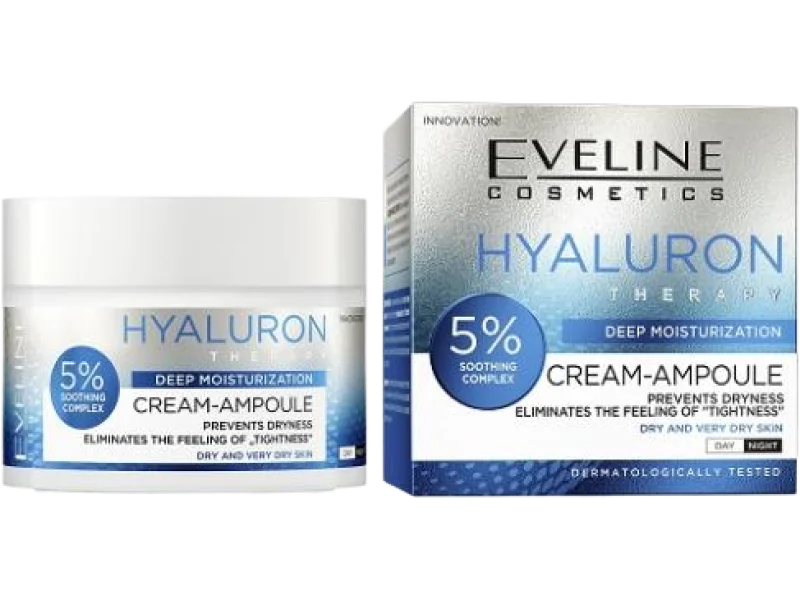 EVELINE Hialuron Therapy Krem-Ampułka głęboko nawilżający, 50 ml