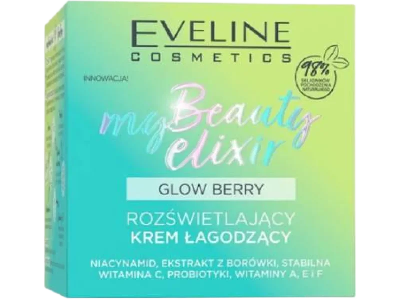 EVELINE My Beauty Elixir Rozświetlający krem łagodzący, 50 ml