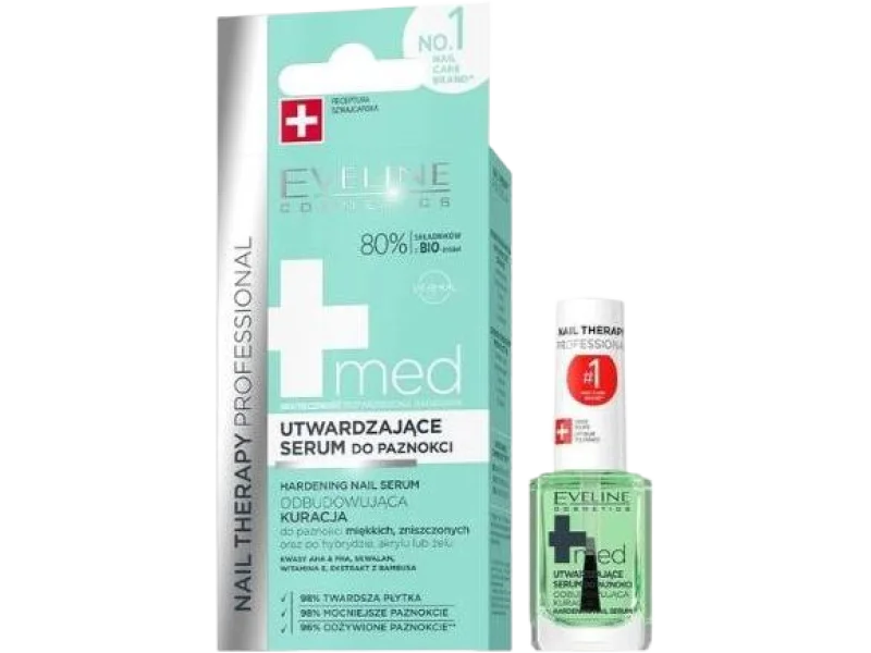 Eveline Nail Therapy Professional Med+ utwardzające serum do paznokci, 12 ml