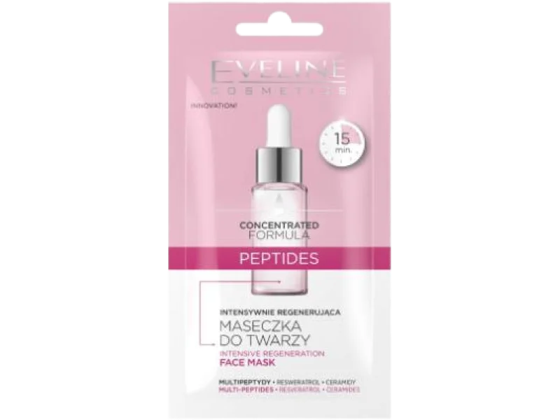 EVELINE Peptides intensywnie regenerująca maseczka do twarzy, maska, 8 ml