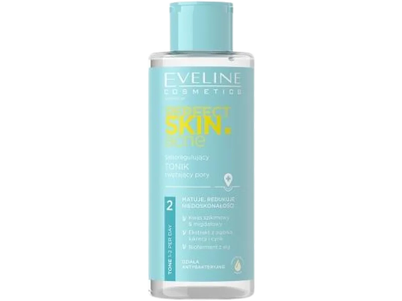 Eveline Perfect Skin.acne seboregulujący tonik zwężający pory, 150 ml