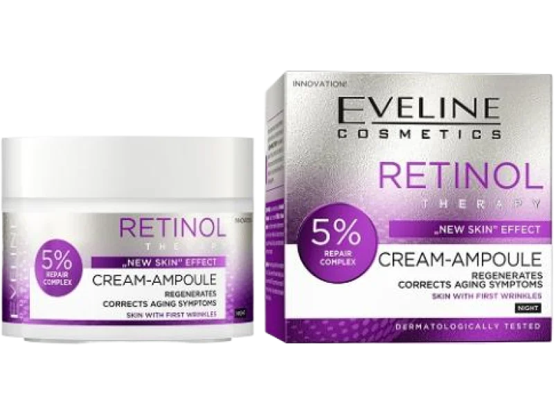 EVELINE Retinol Therapy Krem-Ampułka regenerujący, 50 ml