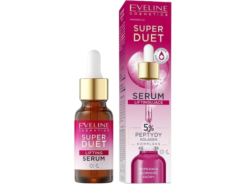 EVELINE Super Duet Serum liftingujące 5% Peptydy Kolagen, 5%, 18 ml