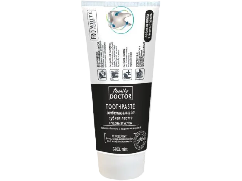 Family Doctor Wybielająca pasta do zębów Śnieżna biel i ochrona przed próchnicą, 250 g