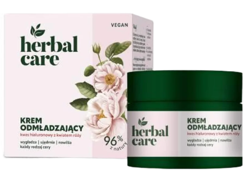FARMONA HERBAL CARE Krem odmładzający Kwas hialuronowy z kwiatem róży, 50 ml
