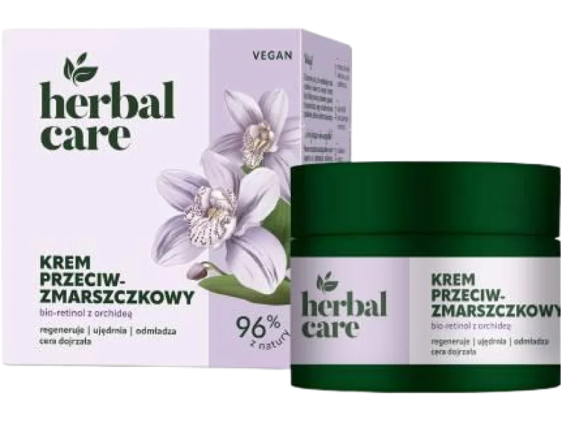 FARMONA HERBAL CARE Krem przeciwzmarszczkowy bio-retinol z orchideą, 50 ml