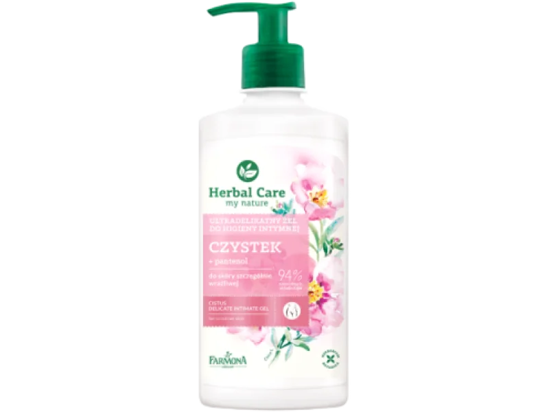 FARMONA HERBAL CARE Ultradelikatny żel do higieny intymnej CZYSTEK, 330 ml