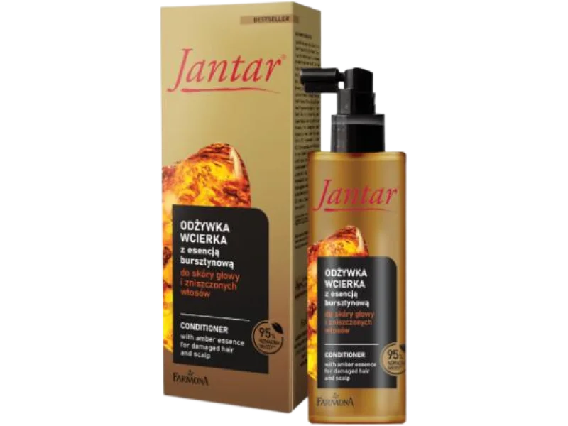 FARMONA JANTAR Odżywka-wcierka regenerująca z esencją bursztynową do skóry głowy i włosów zniszczonych, 100 ml