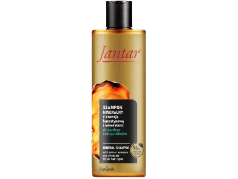 FARMONA JANTAR Szampon mineralny z esencją bursztynową i minerałami do każdego rodzaju włosów, 300 ml