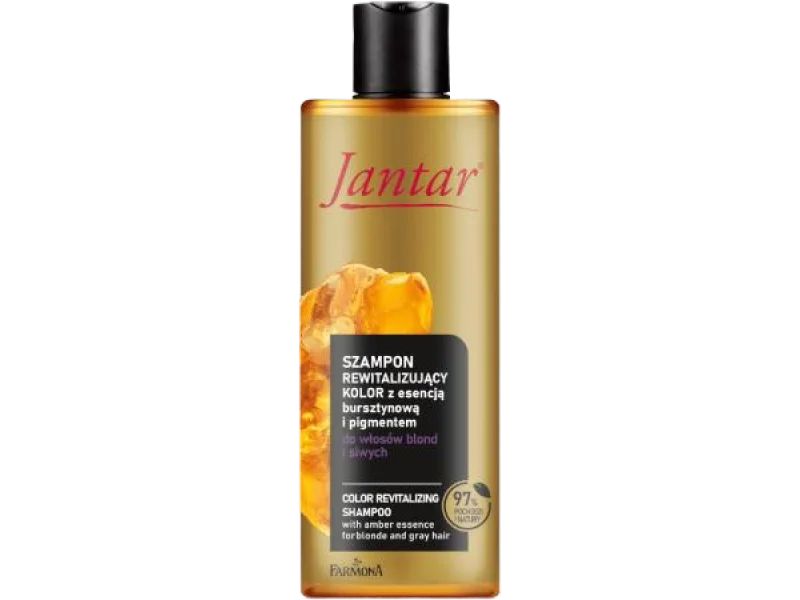 FARMONA JANTAR Szampon rewitalizujący kolor z esencją bursztynową i pigmentem do włosów blond i siwych, 300 ml