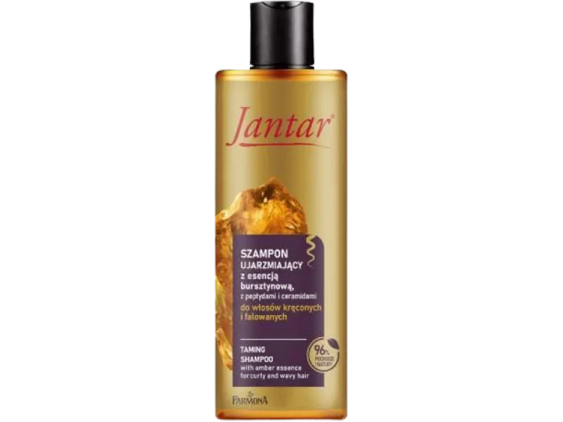 FARMONA Jantar Szampon ujarzmiający do włosów kręconych i falowanych z esencją bursztynową, peptydami i ceramidami, 300 ml