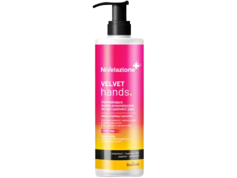 FARMONA NIVELAZIONE 2w1 Odmładzająca maska enzymatyczna do dłoni, 200 ml