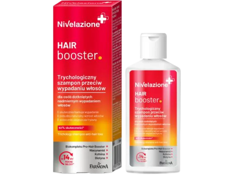 FARMONA NIVELAZIONE HAIR Booster Trychologiczny szampon przeciw wypadaniu włosów, 100 ml