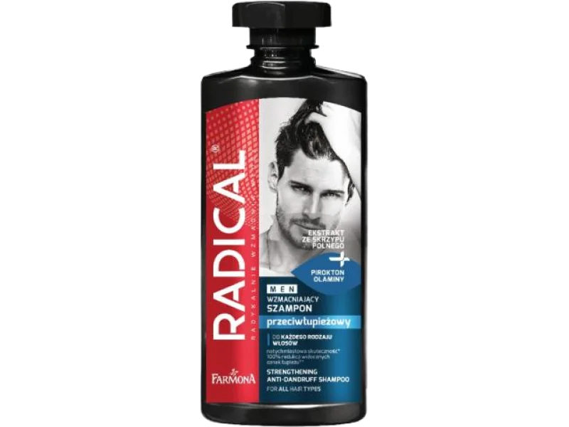 FARMONA RADICAL MEN Przeciwłupieżowy szampon wzmacniający, 400 ml