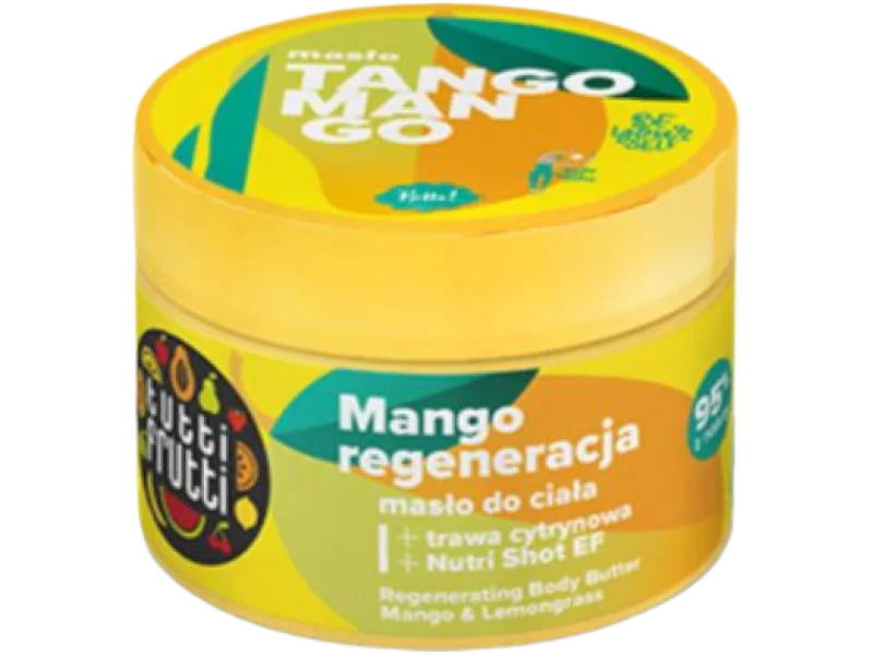FARMONA TUTTI FRUTTI Regenerujące masło do ciała Mango i Trawa Cytrynowa + Nutri Shot EF, 200 ml